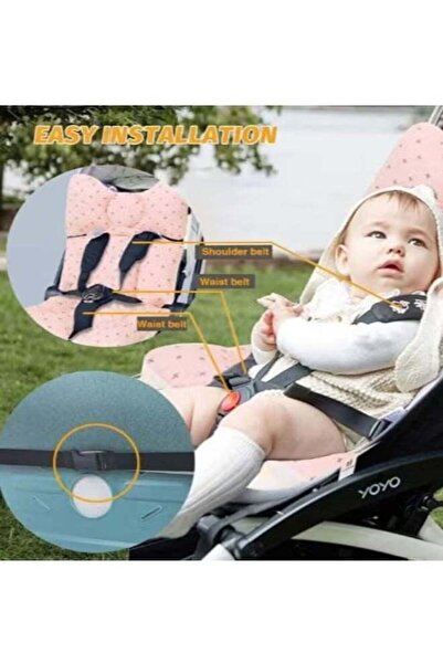 Generic Baby Seat Pad Liner Air Mesh Breathable Universal Soft Non Slip for Stroller Car High Chair