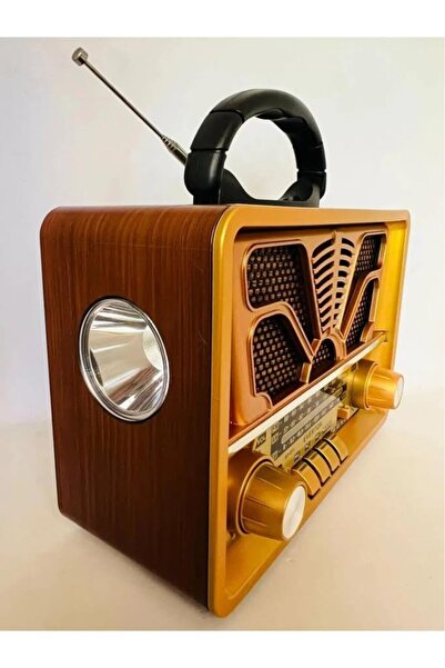 Everton Nostaljik Bluetooth Radyo – Şarjlı, USB/SD/AUX Girişli Taşınabilir Ho...