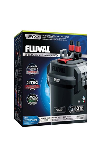 Fluval Aquarium 207 Canister Filter 20-45 US Gal / 60-220 L