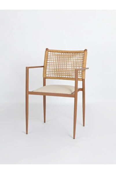 BEC13 Modern armchair in wood and rattan | Stylish design for living room and dining room