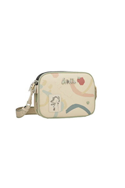 Anekke crossbody purse with 3 compartments, light beige, Alma collection, 40743-188