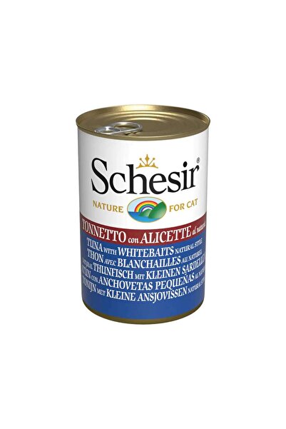 Schesir Tuna With Whitebaits In Jelly Canned Wet Cat Food 140G