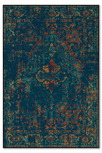 Rose'n Home Arte HD014 Klasik Vintage Dekoratif Şönil Dokuma Halı