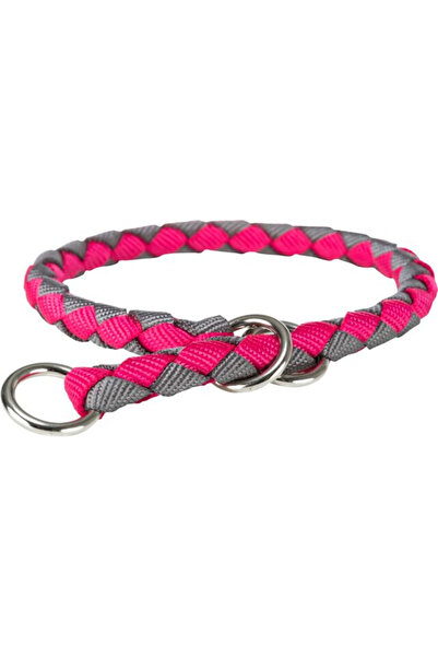 Trixie Cavo Rope Collar, Semi-slip, S 30-36 cm / 12 mm, Fuchsia/Graphite
