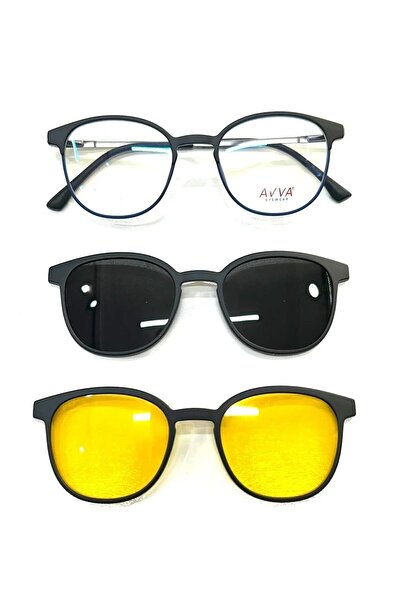 Avva 2127 C3 Polarized & Anti-Glare Clip-On Unisex Sunglasses