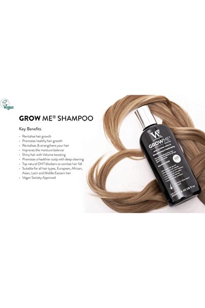 Watermans شامبو نمو الشعر Grow Me مع البيوتين وزيت الأرغان والكافيين وحاصرات ...