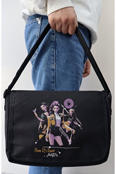 Fuddy Moda Unisex How Its Done Huntrix Printed Messenger Bag