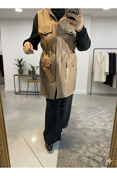 fariza tekstil Cotton hafif parlak görünümlü yelek