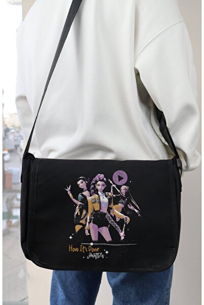 Fuddy Moda Unisex How Its Done Huntrix Printed Messenger Bag