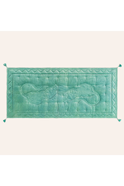 Zsa Zsa Zsu Okhla El İşi Püsküllü Kapitoneli Pamuk Kadife Koltuk Matı 85x185 ...