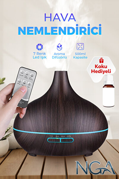 NGA Büyük 550 ml Hava Nemlendirici Ultrasonik Aroma Difüzör Oda Nemlendirici ...