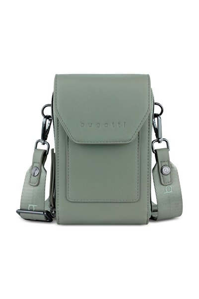 BUGATTI Geanta dama crossbody, bugatti, cu compartiment pentru telefon, seria Almata 496653, Verde menta