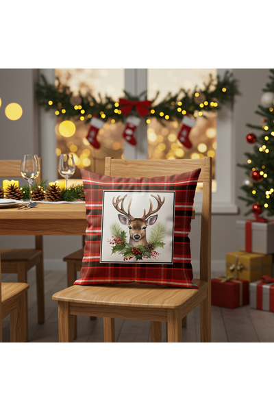 Limon Soft New Year Themed Digital Printed Special Design Decorative Pillow Cushion Cover 1 Piece