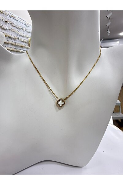 stainless steell Tek Yoncalı Kolye