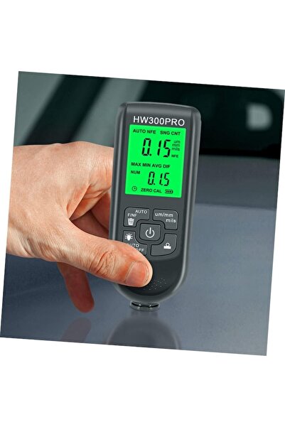 GizMondo HW 300PRO paint thickness tester, measures coatings on Fe/NFe, black, 0-2000 µm