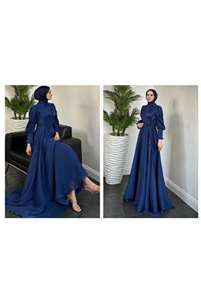 Beyza Butik Yandan Bağlama Detaylı Janjan Kumaş Nikah Nişan Söz İsteme Özel G...