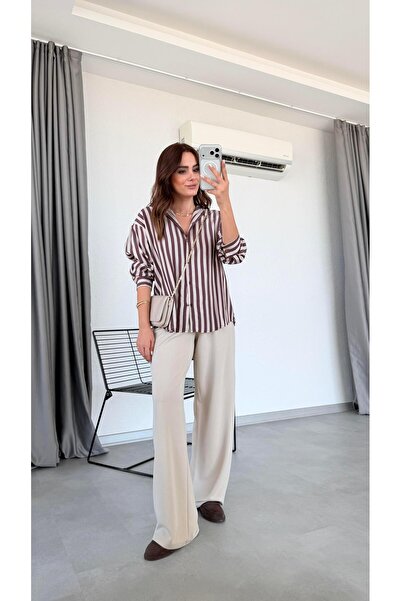 pelin yıldız butik Angela Modal Palazzo Pantalon