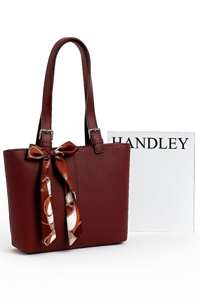 Handley GEANTĂ DE UMĂR DE LUX CU CAPACITATE MARE CU DETALII DE FULAR