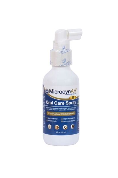 MicrocynAH Oral Care Spray for All Pets 120ml