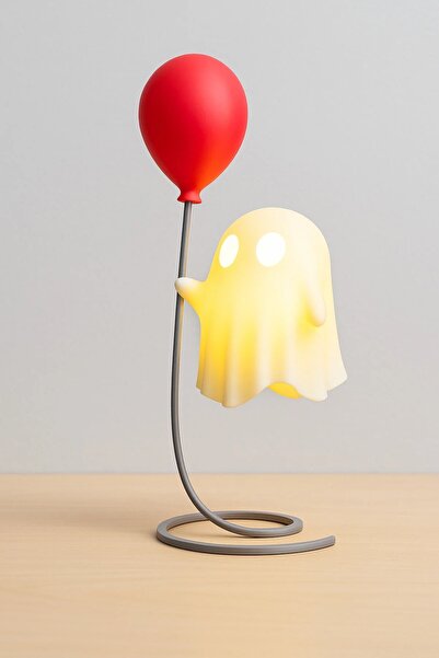 Rekatech Sevimli Balonlu Hayalet Pilli LED Gece Lambası – Dekoratif Aksesuar ...