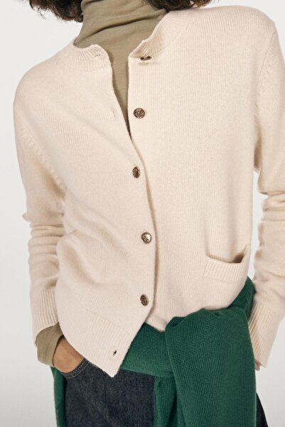 Massimo Dutti Dore düğmeli triko hırka