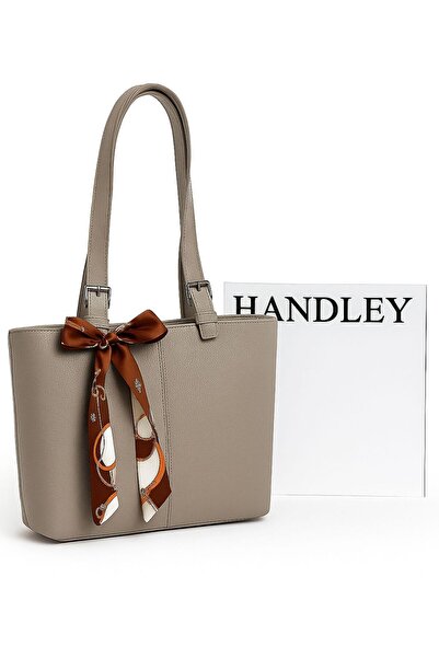 Handley GEANTĂ DE UMĂR DE LUX CU CAPACITATE MARE CU DETALII DE FULAR