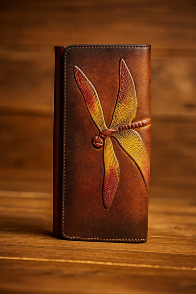 Mychicbeautybag Elegant Dragonfly Genuine Leather Women's Wallet