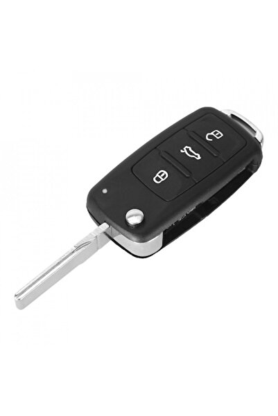 GizMondo Complete car key with 434MHz transponder compatible with Volkswagen, Skoda and SEAT models