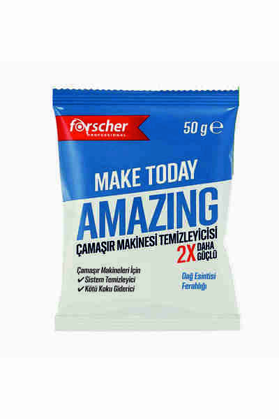 Forscher Make Today Amazing Çamaşır Makinesi Sistem Temizleyici ve Kötü Koku Giderici 50 g