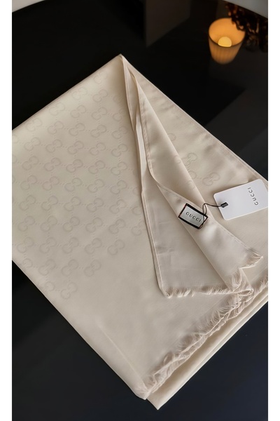 Helyabutik İnce Kumaş G Tema Pamuklu Şal Yün İpek Şal 4 Mevsim Çift Taraflı