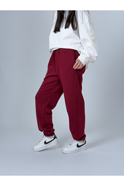 COCOPELLI Fleece-Lined Claret Red Women's Jogger Tracksuit Coc2537