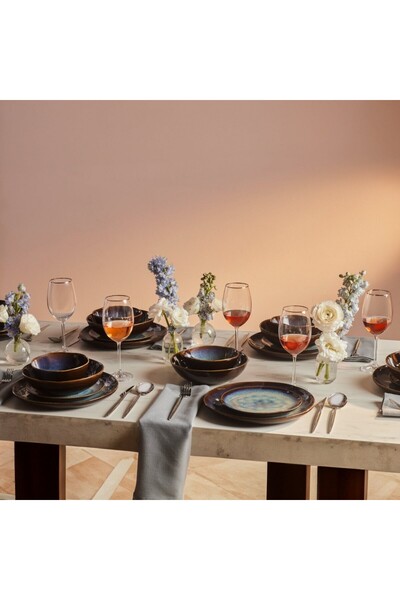 Karaca Leia Reaktiv 24-teiliges Tafelservice für 6 Personen