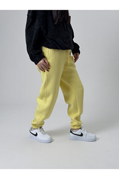 COCOPELLI Fleece-Lined Yellow Women's Jogger Tracksuit Coc2542