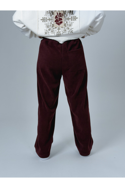 COCOPELLI Oversized Claret Red Women's Baggy Tracksuit Coc2531