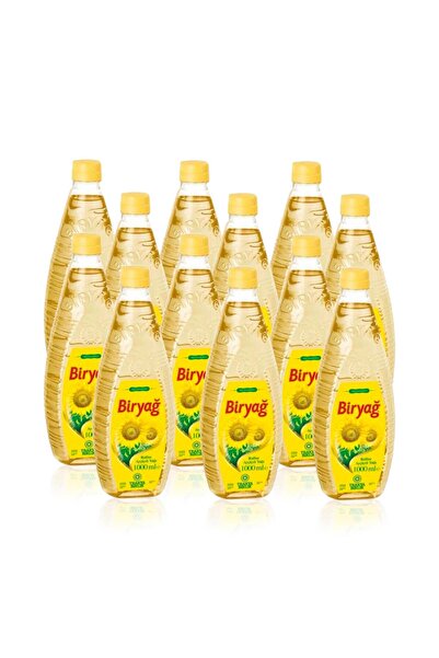 Trakya Birlik Biryağ Ayçiçek Yağı 1 Lt Pet Ambalaj (12'li Paket)