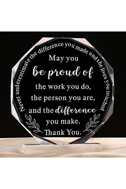 Yookeer لافتة شكر وتقدير من الأكريليك لهدية زميل العمل - "نتمنى أن تكون فخورا...