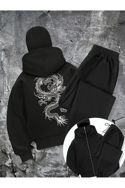 Flaubert -طقم بدلة رياضية كار ماسكلي نينجا يونيسكس بسحاب، كارديجان بسحاب سميك 3 خيوط 63