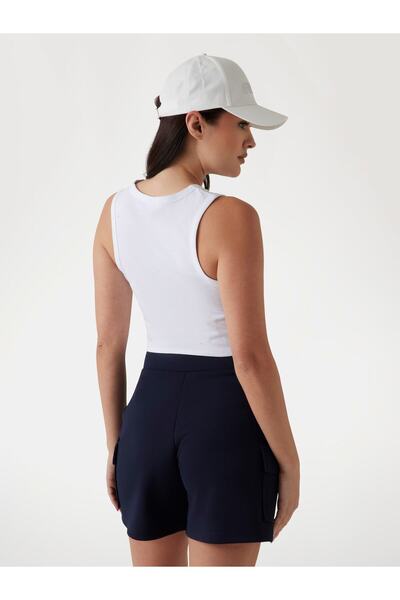 Guess Primula Rhinestones Tank Women White Crop V5Gi01I3Z14-G011