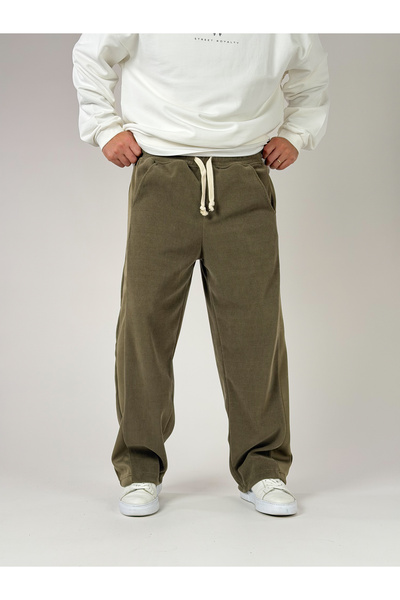 COCOPELLI Oversized Khaki Men's Baggy Pants Coc2521