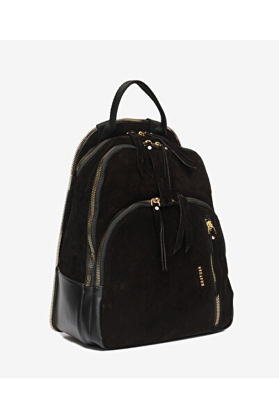 Greyder Women's Black Genuine Leather Backpack 5K2Cn98722