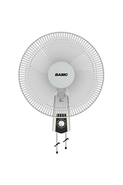 BASIC مروحة حائط ١٦ بوصة، ٣ شفرات، ٣ سرعات تحكم، أبيض - BFW-5B3S