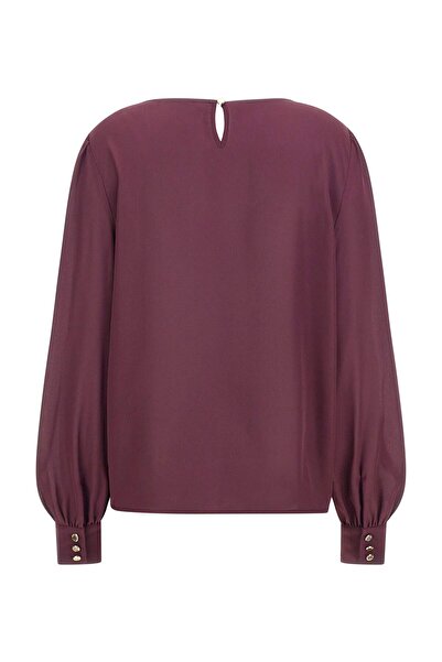 Guess Cora Ls Chain Blouse - Soft Touch Double Ggt