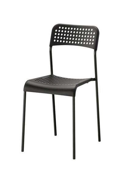 Generic كرسي سهل التركيب ومريح لون اسود