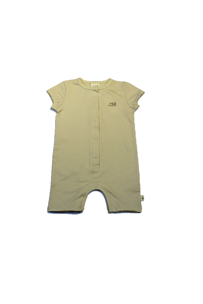Milk & Muffin Jumpsuit Ecru Short Sleeve Organic