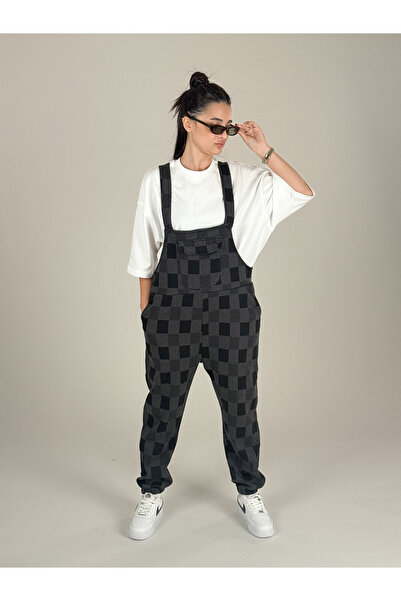 COCOPELLI Checkered Salopet Women's Jogger Coc1084