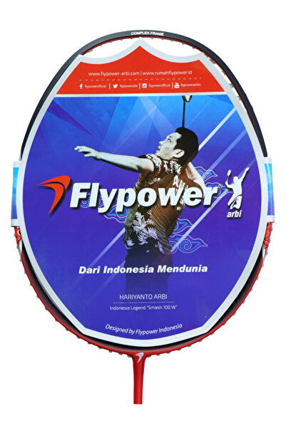 FLYPOWER مضرب تنس الريشة Ultraforce c2 ذو الرأس الثقيل المتوازن، أحمر