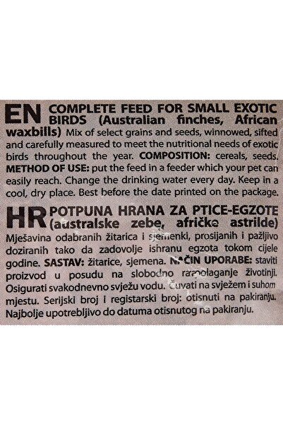 Padovan Naturalmix Exotic Bird Food 1 Kg