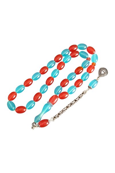LEBLEBİ TESBİH Double Color Airplane Glass Prayer Beads Lt1455