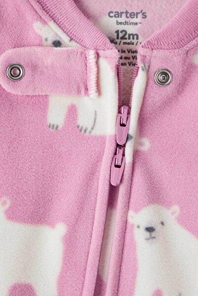 Carter's Baby Girl Red Fleece Jumpsuit