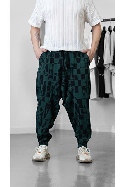 COCOPELLI Checkerboard Patterned Jacquard Fabric Sports Shalwar Coc1242